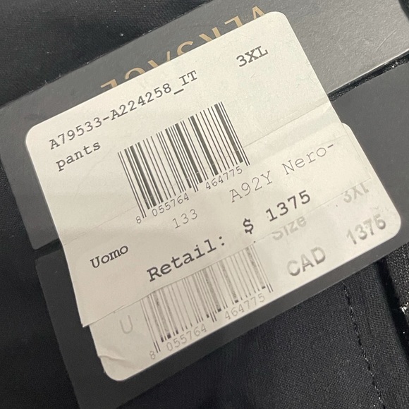 Versace Exotic Black/Silver Authentic Pants 3XL - Picture 7 of 7